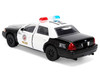 Ford Crown Victoria LAPD Los Angeles Police Department Black and White The Fast and the Furious 2001 Movie Fast & Furious Series 1/32 Diecast Model Car Jada 36357