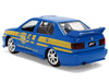 Volkswagen Jetta Police Vehicle Rio Federal Highway Police Blue with Yellow Stripes Fast Five 2011 Movie Fast & Furious Series 1/32 Diecast Model Car Jada 36363