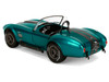 Shelby Cobra 427 MKII Teal Metallic with Gray Stripes Pink Slips Series 1/18 Diecast Model Car Jada 36467