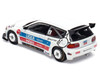 Pandem Civic EG6 RHD Right Hand Drive White with Stripes and Graphics VDX Tokyo Auto Salon Hong Kong 2025 Special Edition 1/64 Diecast Model Car Pop Race PR640457