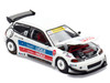 Pandem Civic EG6 RHD Right Hand Drive White with Stripes and Graphics VDX Tokyo Auto Salon Hong Kong 2025 Special Edition 1/64 Diecast Model Car Pop Race PR640457