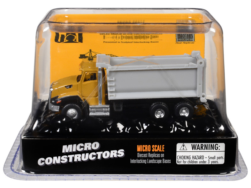 CAT Caterpillar CT660 Dump Truck Yellow Micro-Constructor Series Diecast Model Diecast Masters 84522CS