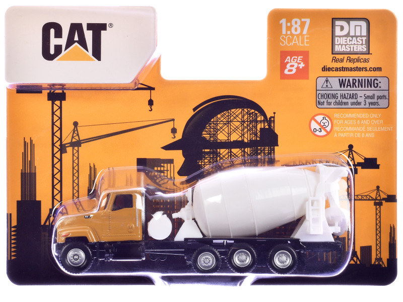 CAT Caterpillar CT681 Concrete Mixer Yellow 1/87 (HO) Diecast Model Diecast Masters 84664CS
