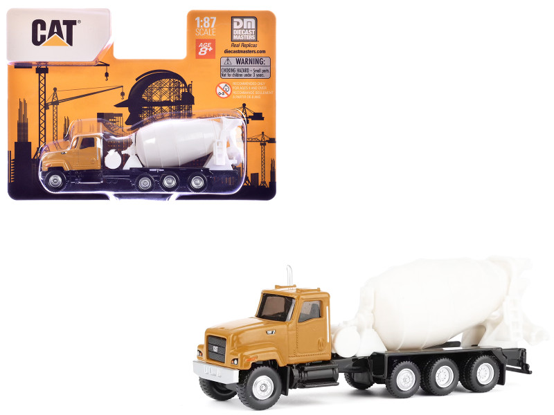 CAT Caterpillar CT681 Concrete Mixer Yellow 1/87 (HO) Diecast Model Diecast Masters 84664CS