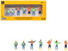 Construction Workers 7 Piece Figure Set for 1/50 Scale Models Diecast Masters 85790