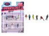 Hanging Out #3 6 piece Diecast Figure Set 6 Figures Limited Edition for 1/64 Scale Models American Diorama AD-2430MJ