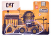 CAT Caterpillar 950G Wheel Loader Yellow with Log Fork and Wood Log Accessories 1/87 HO Diecast Model Diecast Masters 84661CS
