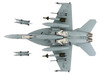 Boeing F A 18E Super Hornet Fighter Aircraft Dagger Team with decals United States Navy Air Power Series 1/72 Diecast Model Hobby Master HA5140B