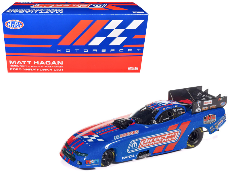 Dodge Charger NHRA Funny Car Matt Hagan MOPAR Direct Connection 2025 Limited Edition 1/24 Diecast Model Car Auto World AWN046