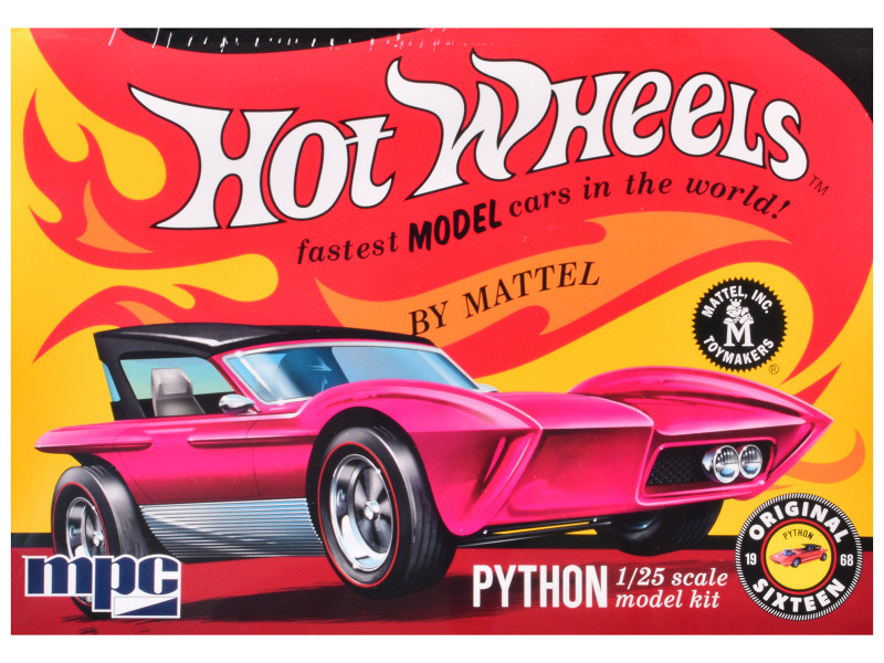 Skill 2 Model Kit Python Car Hot Wheels 1/25 Scale Model MPC MPC1034