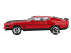 1971 Ford Mustang Mach 1 Race Red with Black Hood and Stripes Limited Edition 1/64 Diecast Model Car Mini GT MGT01122