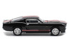 Shelby Mustang GT500 Dark Chrome with Red Stripes 1/64 Diecast Model Car Pop Race PR640218