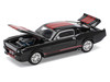 Shelby Mustang GT500 Dark Chrome with Red Stripes 1/64 Diecast Model Car Pop Race PR640218