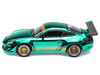 997 RWB Spectraflame Teal with Gold Stripes Tokyo Auto Salon - Hong Kong 2025 1/64 Diecast Model Car Pop Race PR640224