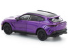 Aston Martin DBX 707 Storm Purple Metallic with Black Top 1/64 Diecast Model Car Pop Race PR640268