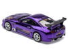Toyota Supra Top Secret GT300 RHD Right Hand Drive Purple Chrome Tokyo Auto Salon - Hong Kong 2025 1/64 Diecast Model Car Pop Race PR640458