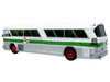 1964 MCI MC-5A Coach Bus Golden Gate Transit White with Green Stripes Vintage Bus & Motorcoach Collection Limited Edition to 504 pieces Worldwide 1/87 HO Diecast Model Iconic Replicas 87-0626