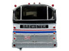 1964 MCI MC-5A Coach Bus Brewster Gray Line Silver with Blue and Red Stripes Vintage Bus & Motorcoach Collection Limited Edition to 504 pieces Worldwide 1/87 HO Diecast Model Iconic Replicas 87-0628
