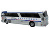 1964 MCI MC-5A Coach Bus Greyhound Canada White with Blue Stripes Vintage Bus & Motorcoach Collection Limited Edition to 504 pieces Worldwide 1/87 HO Diecast Model Iconic Replicas 87-0629
