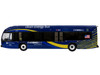Nova Bus LFSH HEV Hybrid Transit Bus MTA New York City Blue with Yellow Graphics Limited Edition to 504 pieces Worldwide 1/87 HO Diecast Model Iconic Replicas 87-0635