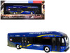 Nova Bus LFSH HEV Hybrid Transit Bus MTA New York City Blue with Yellow Graphics Limited Edition to 504 pieces Worldwide 1/87 HO Diecast Model Iconic Replicas 87-0635