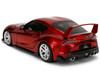 Toyota GR Supra Red Metallic Pink Slips Series 1/18 Diecast Model Car Jada 36468