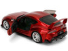 Toyota GR Supra Red Metallic Pink Slips Series 1/18 Diecast Model Car Jada 36468