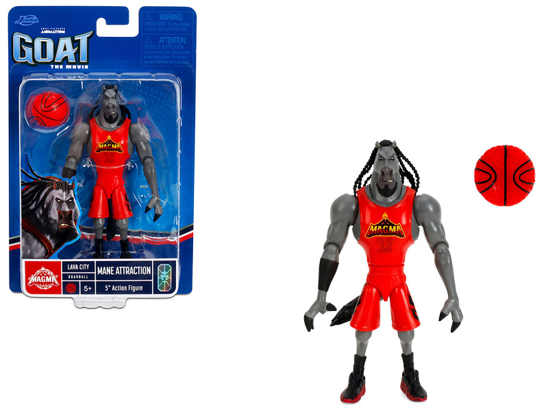 Mane Attraction 5 Moveable Figure with Basketball Goat 2026 Movie Model Jada 36859