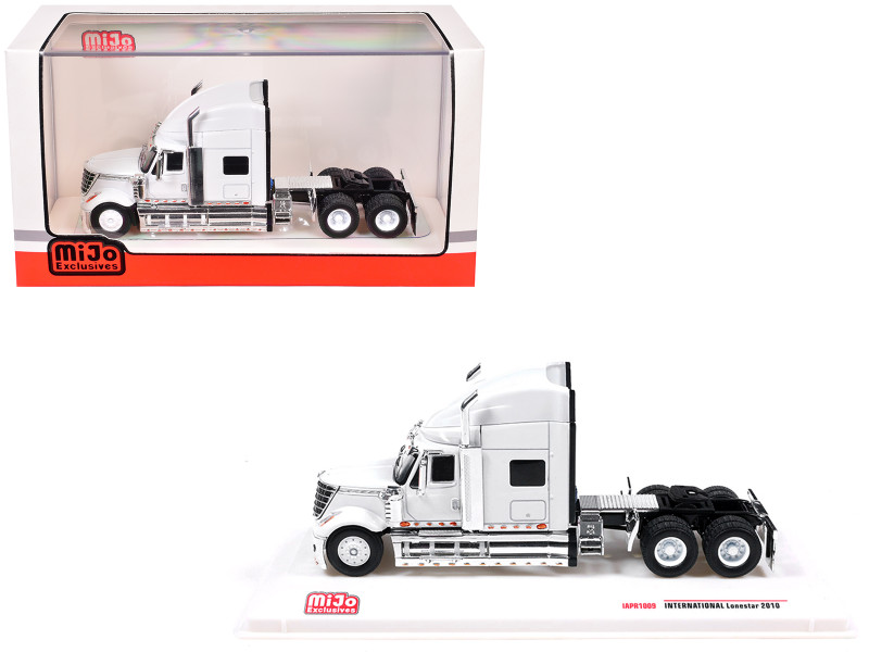 2010 International Lonestar Truck Tractor White 1/64 Diecast Model IXO Models IAPR1009