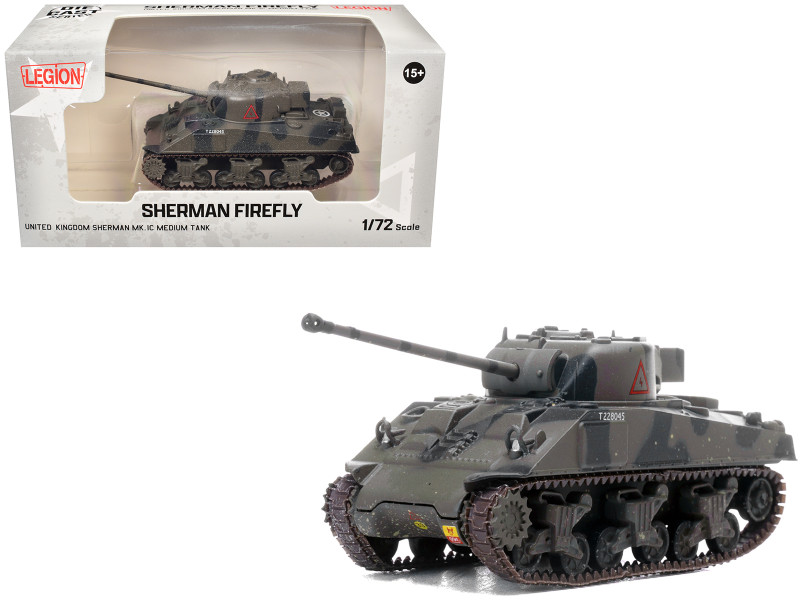 Sherman Firefly Mk.VC Medium Tank A Squadron 4th/7th Royal Dragoon Guards 8th Armoured Brigade Normandy 1944 British Army 1/72 Diecast Model Legion LEG-12010LI