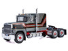 1978 Ford LTL 9000 Truck Tractor Gray Metallic with Red and Black Stripes 1/43 Diecast Model IXO Models TR22222