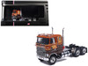 1976 Ford CL 9000 Truck Tractor Brown Two-Tone with Graphics 1/64 Diecast Model IXO Models U64TR009