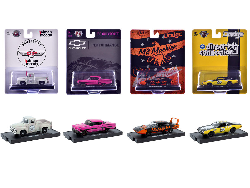 Auto-Drivers Set of 4 pieces in Blister Packs Release 129 Limited Edition to 10000 pieces Worldwide 1/64 Diecast Model Cars M2 Machines 11228-129