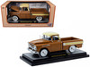 1958 Chevrolet Apache Cameo Pickup Truck Brown with Beige Top Limited Edition to 5250 pieces Worldwide 1/24 Diecast Model Car M2 Machines 40300-137B