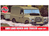Level 2 Model Kit Land Rover LWB Hard Top Truck and Trailer with 2 Scheme Options 1/76 Scale Plastic Model Kit Airfix AIRA02324F
