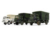 Level 1 Model Kit British Army 4-ton 4x4 GS Truck with 3 Scheme Options 1/76 Scale Plastic Model Kit Airfix AIRA02326AF
