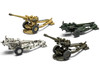 Level 1 Model Kit British 105mm Light Field Gun with 3 Scheme Options 1/76 Scale Plastic Model Kit Airfix AIRA02332F
