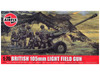 Level 1 Model Kit British 105mm Light Field Gun with 3 Scheme Options 1/76 Scale Plastic Model Kit Airfix AIRA02332F