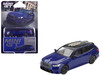 BMW M5 Touring Marina Bay Blue Metallic with Black Top and Sun Roof Limited Edition 1/64 Diecast Model Car Mini GT MGT01080