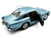 1964 Aston Martin DB5 RHD Right Hand Drive Light Blue Metallic 1/18 Diecast Model Car Solido S1807104