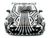 2022 RWB Bodykit #13 The Zebra Black and White Striped 1/18 Diecast Model Car Solido S1807513