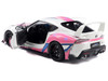 2024 Toyota GR Supra Itasha White with Graphics StreetFighters 1/18 Diecast Model Car Solido S1809008