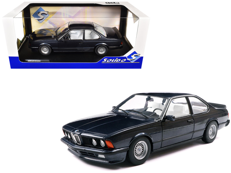 1984 BMW 635 CSI E24 Macau Blue Metallic 1/18 Diecast Model Car Solido S1810306