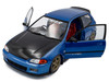1991 Honda Civic EG6 RHD Right Hand Drive NAR Cobalt Blue Metallic with Carbon Hood 1/18 Diecast Model Car Solido S1810406