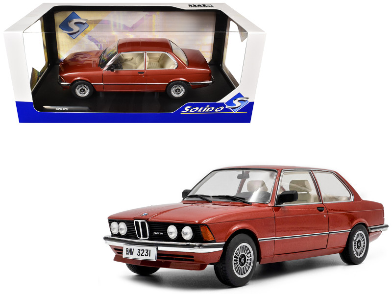 1980 BMW 323i Ruby Red Metallic 1/18 Diecast Model Car Solido S1812802