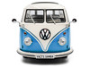 1962 Volkswagen T1 Samba Bus Baby Blue and White 1/18 Diecast Model Car Solido S1813401