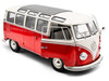 1962 Volkswagen T1 Samba Bus Red and White 1/18 Diecast Model Car Solido S1813402