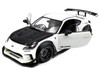 2024 Toyota GR86 LBWK Body Kit RHD Right Hand Drive Pearl White with Carbon Hood 1/18 Diecast Model Car Solido S1813602