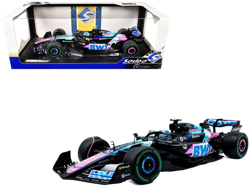 Alpine A524 #10 Pierre Gasly BWT 3rd Place Formula One F1 Sao Paulo GP 2024 Competition Series 1/18 Diecast Model Car Solido S1814003