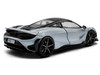 2020 McLaren 765LT Ceramic Gray with Black Top 1/43 Diecast Model Car Solido S4311905